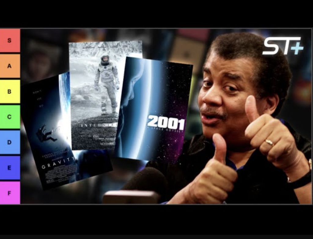 Neil deGrasse Tyson enumeră cele mai bune și cele mai proaste filme științifico-fantastice The Blob, Înapoi în viitor, 2001 O odisee în spațiu și altele